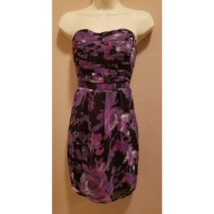 LC Lauren Conrad Strapless Floral Dress